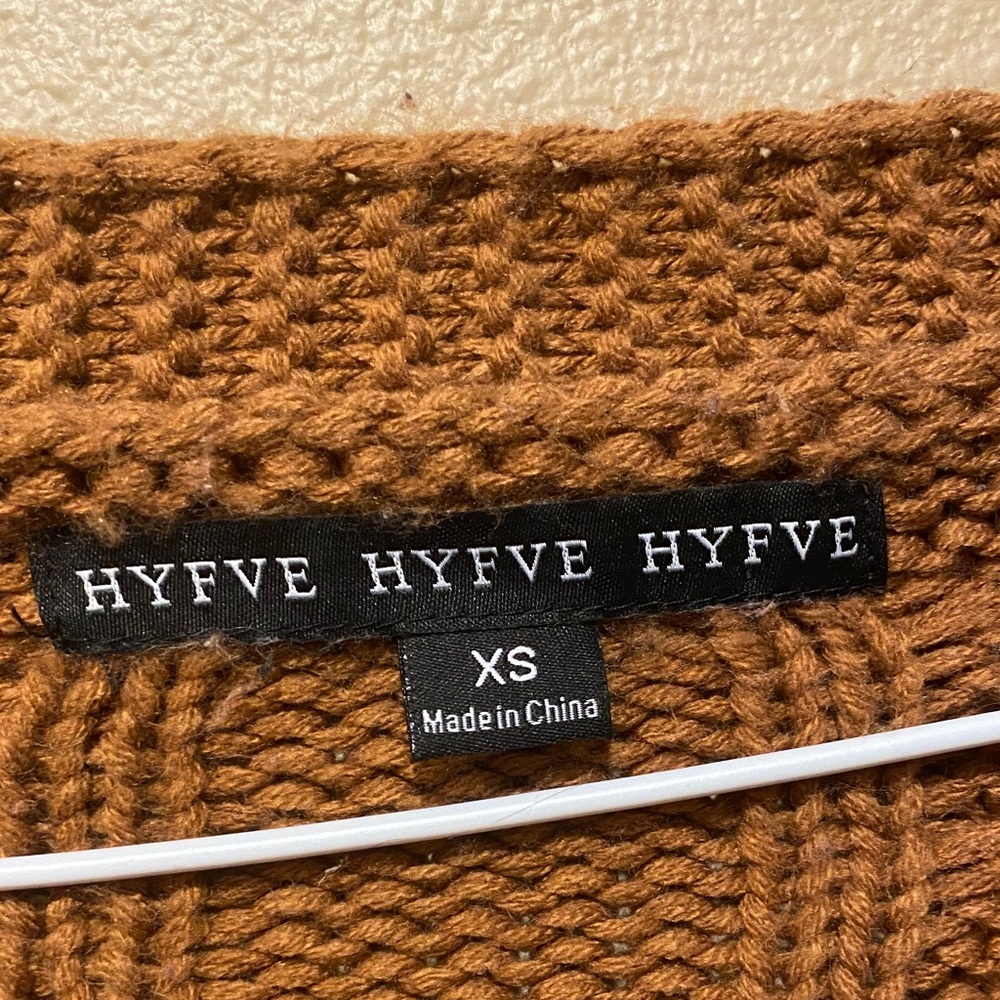 Hyfve Rustic Brown Cable Cardigan - image 2